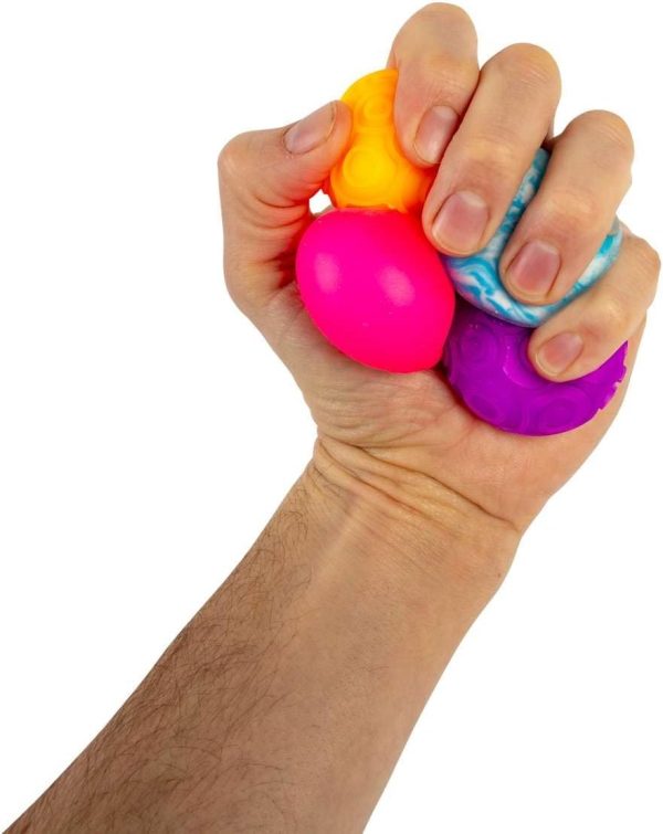 Schylling NeeDoh Teenie Single - Sensory Squeeze Toy - Mini Groovy Glob - 1.25 Wide - Color May Vary (Pack of 1)