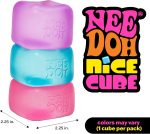 Schylling NeeDoh Nice Cube - Sensory Squeeze Toy with Super Solid Squish - 2.25 Cube - Color May Vary (Pack of 1)