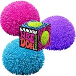 NeeDoh Shaggy Ball - Neon Squishy - 3 Pack