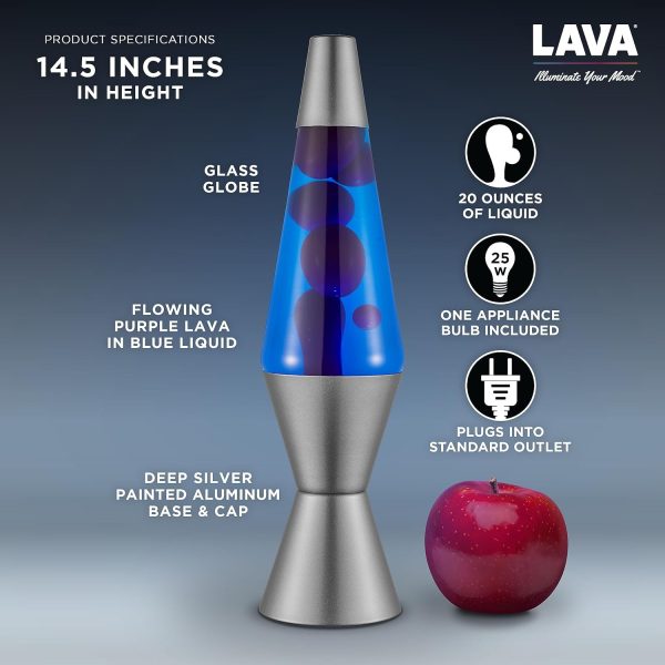 Lava? Lamp - 14.5 Cosmic Wave - The Original Motion Light - Purple Wax and Blue Liquid - Item #2633 (Amazon Exclusive)