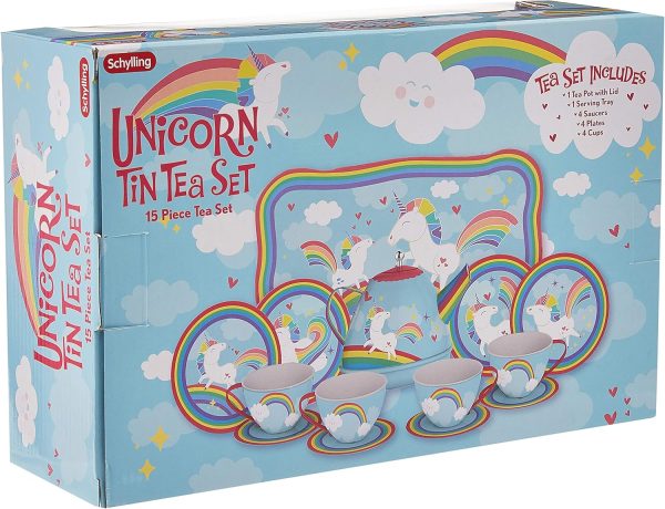 Schylling Schylling Unicorn Tin Tea set